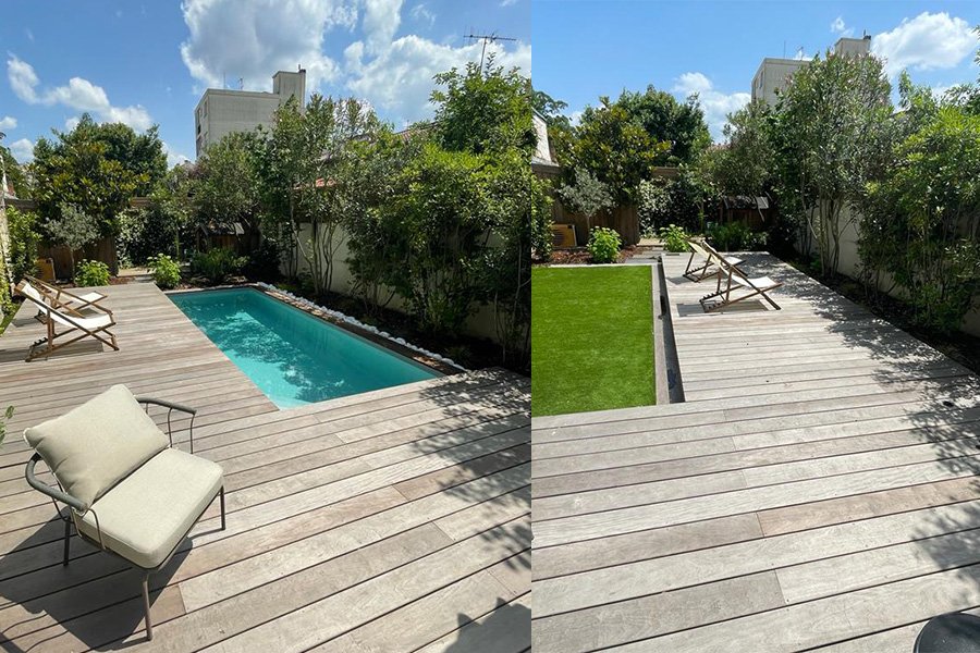 Terrasse coulissante Perpignan sur Piscine